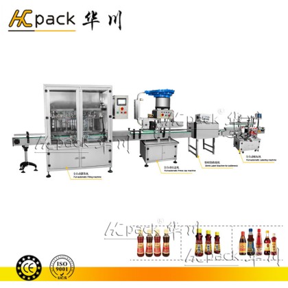 Seasoning oil and wine packaging production line